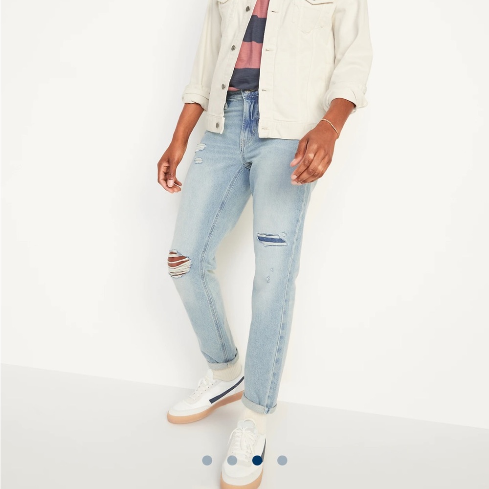 NWT Old Navy Mens 33x32 Original Straight Taper Non-Stretch Jeans